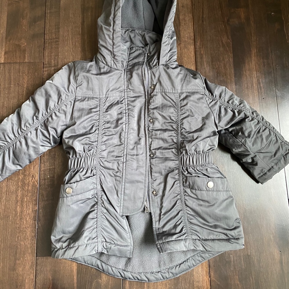 3 pommes charcoal parka jacket